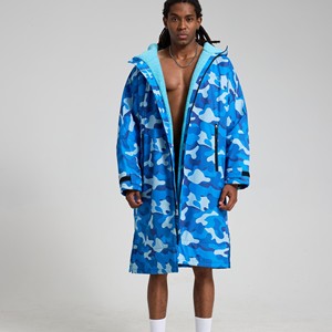 Veste camouflage à fermeture éclair intégrale pour homme, veste d'hiver imperméable pour homme, veste en polaire double couche pour homme - Product Image 2