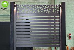 Cercas de aluminio personalizadas y modernas para piscinas, cercas de jardín con iluminación, cercas de delimitación DIY. - Product Image 6