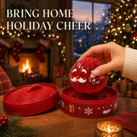 Cadeaux promotionnels mystère de Noël : Boules sensorielles anti-stress en forme de boulette pour les fêtes de fin d'année et les fêtes d'anniversaire