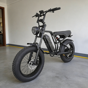 Bicicleta Eléctrica K8 Retro Cafe <span class=keywords><strong>Racer</strong></span> de 20 Pulgadas, 500W, 48V, Neumáticos Anchos, para Nieve, Playa y Todo Terreno - Product Image 1