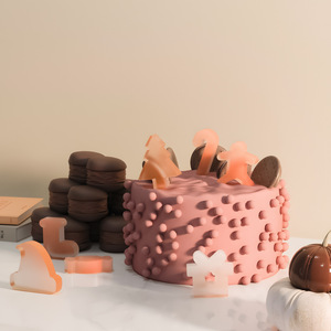 DIY Weihnachts-Schokoladen-Harzform Handgefertigtes Skulpturmodell für Kuchen und Epoxidharz-Dekoration - Product Image 6