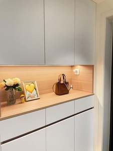 Gabinete Zapatero multifuncional más vendido, muebles de porche de exhibición integrada para sala de estar, cambio de zapatos más popular - Product Image 3