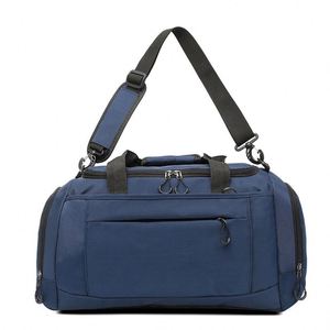 Sac de sport multifonctionnel de grande capacité avec poche pour chaussures, sac de voyage pour homme et femme, deux poignées, décoration à pompon - Product Image 5