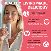 Compléments Probiotiques OEM Haute Puissance pour Femmes Adultes – Sans Sucre, Sans Gluten, Gommes Naturelles pour la Santé Digestive et le Soutien Immunitaire Intestinal