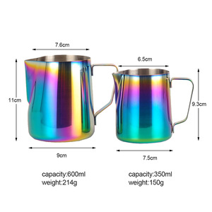 In acciaio inossidabile Latte Latte tazza vasetto 12 oz 20 oz Latte schiumato brocca per caffè Cappuccino Latte <span class=keywords><strong>Art</strong></span> - Product Image 5