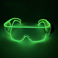 Veilleuse LED Les lunettes scintillent dans le noir et conviennent aux fêtes avec des hommes et des femmes Veilleuses néon Fournitures de fête