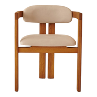 Chaise de salle à manger en bois massif artisanale, siège rembourré, design moderne et élégant, durable, confortable, écologique, chambre à coucher, hôtel