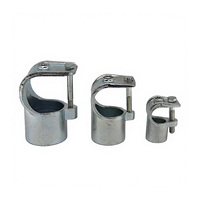 Raccord de serrage pour tuyau en fonte malléable, type T à trois emboîtements, base à bride, croix, serrage à clé