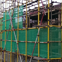 Vente chaude HDPE Débris Net Anti-UV Anti-Poussière Pare-Brise Maille Sol Couvrant Bâtiment Filet de Sécurité pour la Construction