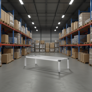 Scaffale in alluminio per stoccaggio 48 x 20 x 12 pollici, fisso e impilabile, per magazzino - Product Image 2