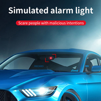 Lampe d'avertissement solaire pour voiture, simule une caméra antivol universelle, lumière LED simulée pour l'intérieur, antivol