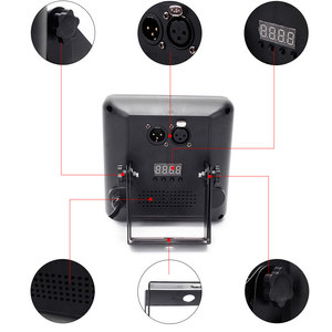 U'King 9led uzaktan kumanda kare Par ışıkları sahne aydınlatma - Product Image 4