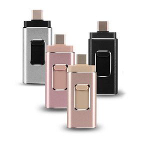 Gitra散装价格金属4合1 Otg <span class=keywords><strong>Pendrive</strong></span> 32gb价格C型Otg <span class=keywords><strong>Pendrive</strong></span> Otg闪存驱动器适用于安卓手机64Gb 128GB - Product Image 1