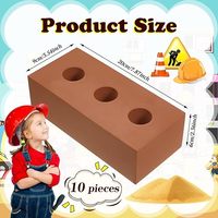 Blocs de construction en mousse pour enfants, blocs épais en mousse, grands blocs en EVA, jouet de construction pour empiler, construction avec trous circulaires