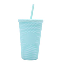 Ensemble de tasses à café en plastique de style américain 3 pièces portables avec tasse Durian avec paille et couvercle pour une utilisation en extérieur pour la rentrée scolaire