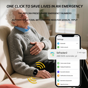 4G Bracelet intelligent d'urgence pour personnes âgées Autisme Patients atteints de démence d'Alzheimer Alarme de chute GPS SOS Smart Watch Server <span class=keywords><strong>Monitor</strong></span> - Product Image 6
