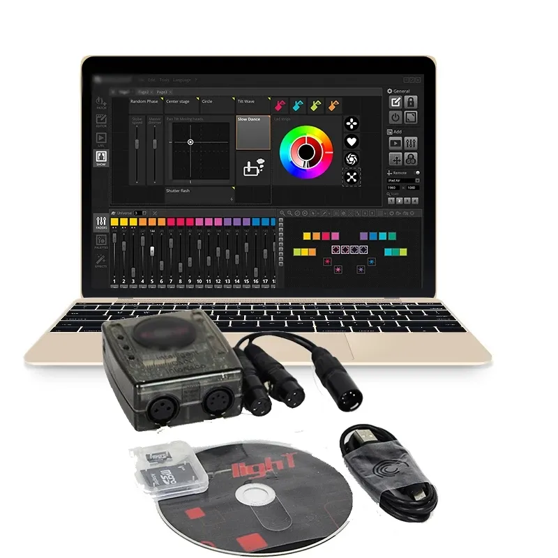 Stage Lighting Software 1536 CH DMX512 Control DJ Disco light Dmx controller