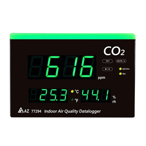 77294 Moniteur de Qualité de l'Air Intérieur Mural, Analyseur de CO2 Plage 0~9999ppm, Moniteur de Température et d'Humidité, Équipement de Test avec Garantie 1 An - Product Image 1