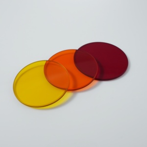 Bo-Glass tùy chỉnh độ chính xác cao DIA10-300mm 0.50 -3.0mm Độ dày lưỡng sắc kính chịu nhiệt màu bộ lọc quang học - Product Image 2