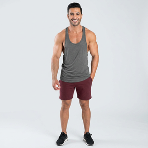 Custom Logo Men's Fitness Workout Loose Fit Bodybuilding <b>Vest</b> Gym <b>Stringer</b> Cotton Tank Top - Product Image 1