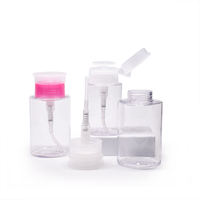 Flacons distributeurs transparents à pompe pour dissolvant de vernis à ongles et démaquillant à l'acétone, 100ml, 150ml, 200ml