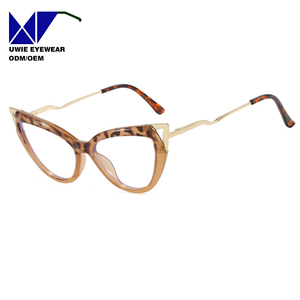 Nuevas Gafas Unisex TR90 con Marco de Ojo de Gato, Bloqueo de Luz Azul y Patrón Impreso - Product Image 1