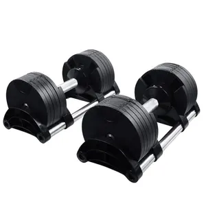 Groothandel 20Kg 44LB Fitness Apparatuur Gym Gewichten Gratis Gewichten Verstelbare Halter Voor Body Building