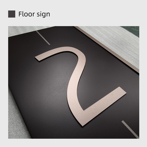 לוחיות דלתות מנירוסטה לבתי מלון, שלטי מספרי חדרים לדירות ושלטי זיהוי - Product Image 5