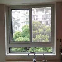 Fenêtres coulissantes modernes en PVC UPVC à prix d'usine, insonorisées, résistantes aux ouragans, double vitrage trempé Low-E, profil de type auvent