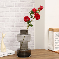 3 Model Bunga Geranium Merah Buatan 42/68/86cm, Tanaman Rambat Geranium Gantung, Buket Geranium Palsu untuk Dekorasi Rumah, Taman, dan Luar Ruangan
