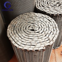 Maille de bande transporteuse de refroidissement en spirale à armure équilibrée en métal d'acier inoxydable de qualité alimentaire 304 316 pour four à sushi rotatif