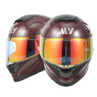 Casques de moto en fibre de carbone intégraux unisexes modulaires avec visière double Revo certifiés ECE auto-fumigènerants toutes saisons pour le motocross