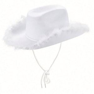 Sombrero de Vaquero de Peluche Rosa de Alta Calidad para Fiesta, Sombrero de Vaquera Rosa, ¡Gran Venta! - Product Image 4