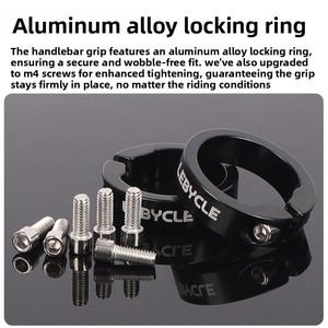 Puños Ergonómicos para Manillar de Bicicleta de Montaña, de Goma TPR Antideslizante, con Doble Bloqueo, Absorción de Impactos, 135 mm, Ajuste Universal - Product Image 2