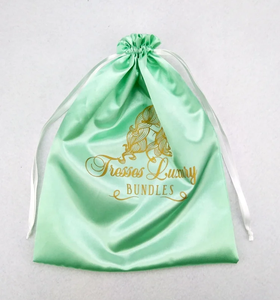 Small Satin Pouch <b>Bag</b> for Jewelry with Custom Logo High Quality Recyclable Soft Reusable Drawstring Dust <b>Bag</b> for <b>Hats</b> & Clothes - Product Image 5