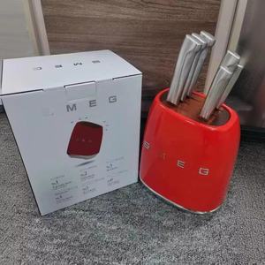 Juego de Cuchillos de Acero Inoxidable de Alta Calidad de 6 Piezas con Mangos Ambidiestros, Diseño Integrado y Fundas Protectoras - Product Image 4