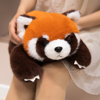 Animaux en peluche de petit panda super doux peluche de panda rouge en peluche adorable oreiller en peluche de panda rouge