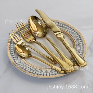 Ensemble de couverts en acier inoxydable Shiny-Jh Heart Series, acier 304, poli miroir, pour hôtel et restaurant - Product Image 3