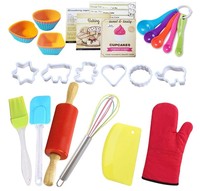 Kit de décoration de gâteaux de qualité alimentaire multi-styles d'ustensiles de cuisine Kit d'outils de cuisson en silicone pour enfants