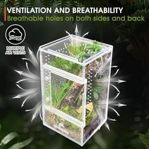 Accessoires voor springspinverblijven, tarantula-kooi, insectenkooi, bidsprinkhaanhabitat, slakken- en insectenterrariumrekken - Product Image 6