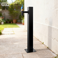 Robinet sur pied en acier inoxydable pour l'extérieur, idéal pour les villas et les maisons d'hôtes, arrosage de jardin et lavage des mains, résistant au gel
