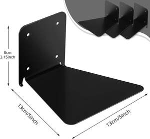 Étagère flottante invisible, organisateur de livres flottant, accessoires de rangement mural intérieur, étagères métalliques robustes pour livres - Product Image 4