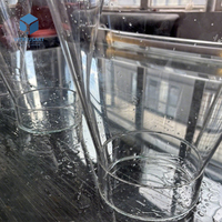 Entonnoir de laboratoire en acrylique haute transparence, modèle de tube conique à grand diamètre, lisse et écologique