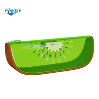 Étui à crayons transparent personnalisé imperméable à fermeture éclair pour étudiants, fruits, étudiants, grand étui à crayons pour enfants, adultes