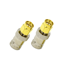 Connecteur coaxial RF en laiton BNC femelle vers adaptateur mâle SMA pour antenne