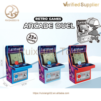 Consola de Juegos Educativa Portátil Mini para Niños, Consola de Juegos Electrónica Retro Clásica con Juegos de Presión de Dedos