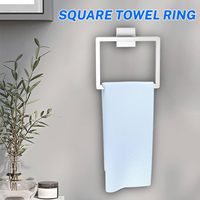Ensemble de quincaillerie de salle de bain moderne en acier inoxydable brossé nickelé Homedec HD-101417, 4 pièces, barre porte-serviettes murale, porte-papier toilette