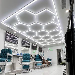 Canadá Hexágono Led Luz colgante Coche Pintura Inspección Túnel Autodetailing Hexágono Led Luz para techo - Product Image 4