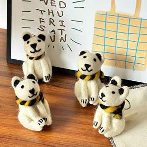 Yanglu กระเป๋าเก็บสะสมลายแกะทำด้วยมือแท้ของตกแต่งจี้ขนาดเล็กอุปกรณ์เสริมสำหรับพวงกุญแจแบบทำมือ - Product Image 2