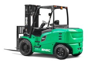 Slimme, zware, geautomatiseerde elektrische vorkheftrucks van 6-10 ton met lithium-batterij en massieve banden te koop - Product Image 3